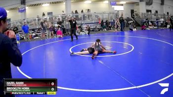 83 lbs Cons. Semi - Hazel Gann, Team Gann Wrestling vs Brooklyn Horn, Texas Wrestling Academy