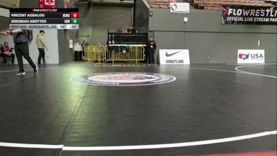 Schoolboys - 225 lbs Cons. Semis - Jeremiah Aboytes, Grappling Grounds Wrestling vs Vincent Agbalog, Daniel Cormier Wrestling Club