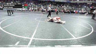 148 lbs Quarterfinal - Weston Manuel, Cherokee Trail HS vs Wyatt Fisher, Eierman Elite