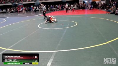 103 lbs Quarterfinal - Dylan Frawner, South Anchorage High School vs Canyon May, West Valley Wolfpack