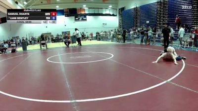 126 lbs Cons. Semi - Samuel Duarte, Hanover Hawkeye Youth Wrestlin vs Liam Bentley, Virginia Team Predator