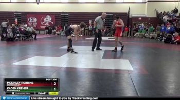 138 lbs Quarterfinal - McKinley Robbins, Greene County vs Kaden Kremer, Independence