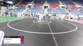 195 lbs Cons 32 #1 - Cole Matulenko, Illinois vs Rollie French, South Dakota