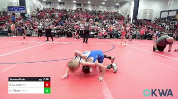 43 lbs Quarterfinal - Eagan Luxton, Bartlesville Wrestling Club vs Haxen Gibson, Wolfpak Wrestling