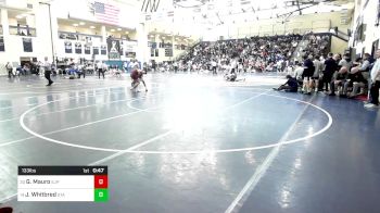 133 lbs Consi Of 16 #1 - Giovanni Mauro, St. Joe's Prep vs James Whitbred, State College