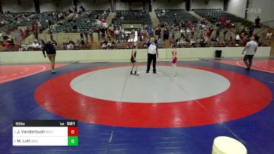 80 lbs Semifinal - Jeremiah Vanderbush, South Paulding Junior Spartans Wrestling Club vs Maisyn Lott, Bison Takedown Wrestling Club