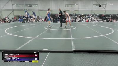 157 lbs Placement Matches (8 Team) - Vince Bouzakis, Pennsylvania vs Tigran Greyan, California Blue