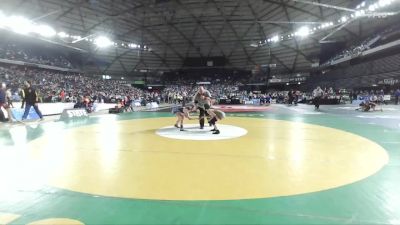 Girls 3A 100 lbs Quarterfinal - Lily Cunningham, University (Girls) vs Aria Wing, Sedro-Woolley (Girls)