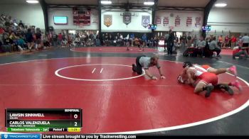 132 lbs Semifinal - Carlos Valenzuela, Highland, Riverside vs Lawsin Sinnwell, Solon