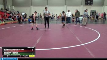 130 lbs Semifinal - Beckett Hester, Fort Payne Youth Wrestling vs Kayden ColeyDrayton, Ironclad Wrestling Club