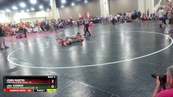 157 lbs Round 1 (6 Team) - John Martin, Carolina Exteme Black vs Leo Tiannoi, Head Hunters Wrestling Club