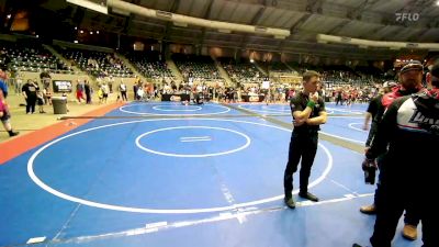 2nd Place - Corbyn Gazaway, Cushing Tigers vs Noah Shuemake, Poteau Youth Wrestling Academy