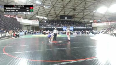 Girls 4A 155 lbs Champ. Round 1 - Emma Thompson, Moses Lake (Girls) vs Dara Brooling, Lake Washington (Girls)