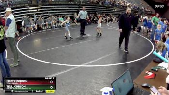 50 lbs Round 5 (6 Team) - Tell Johnson, South Dakota Lightning vs Mattix Borden, Team Oregon
