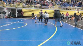 35 lbs Round Of 16 - Heston Field, Grover Rains Wrestling Club vs Lane Gregory, Harrah