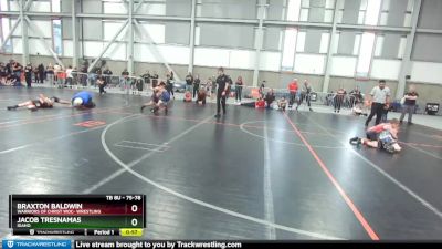 75-78 lbs Round 3 - Braxton Baldwin, Warriors Of Christ WOC- Wrestling vs Jacob Tresnamas, Idaho