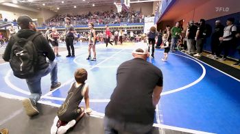 46 lbs Quarterfinal - Maculey Andrews, Hilldale Youth Wrestling Club vs Charley Ray Wells, Claremore Wrestling Club