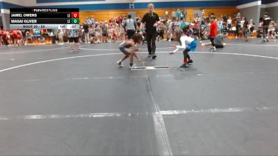 50 lbs Quarterfinal - Masai Oliver, Summerville Take Down vs Jamel Owens, Legacy Elite Wrestling Club