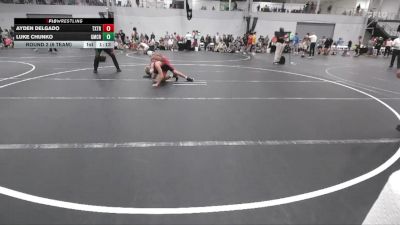 98 lbs Round 2 (6 Team) - Ayden Delgado, Terps Xtreme vs Luke Chunko, Grit Mat Club Red