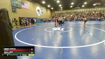 115 lbs Champ. Round 2 - Jenna Garcia, Sanger vs Sinai Lara, Santa Ynez