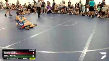92 lbs Round 7 (8 Team) - Grady Moore, U2 Upstate Uprising Blue vs Cole Desiano, New England All Stars