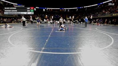 100 lbs Quarterfinal - Elias Luciano, Lampeter-Strasburg vs Parker Adkins, Saegertown