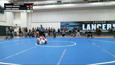 132 lbs Quarterfinal - Diesel Knudsen, West Field vs Maddax Hacking, Uintah