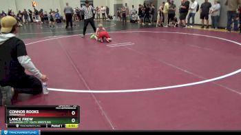 90 lbs Quarterfinal - Lance Frew, Alexander City Youth Wrestling vs Connor Rooks, Stronghold
