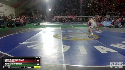 2A 145 lbs Champ. Round 1 - Jerrett Brebner, St. Maries vs Bronc Cordingley, North Fremont