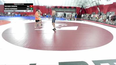 165 lbs Round 1 (8 Team) - Kayden Crispin, Waukee Warriors vs Bryce Kopinski, Glenbrook South B