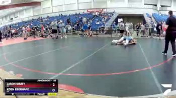 132 lbs Cons. Round 1 - Jason Shuey, IN vs Koen Eberhard, MI