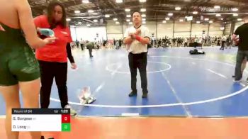 160 lbs Round Of 64 - Gage Burgess, NY vs Daniel Long, CO