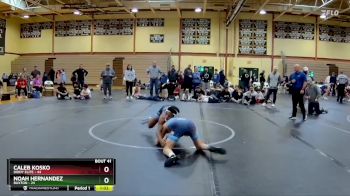 120 lbs Round 9 (10 Team) - Caleb Kosko, Diddy Elite vs Noah Hernandez, Buxton