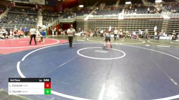 123 lbs 3rd Place - Landon Conover, Sublime Wrestling Academy vs Cooper Oursler, Westside WC