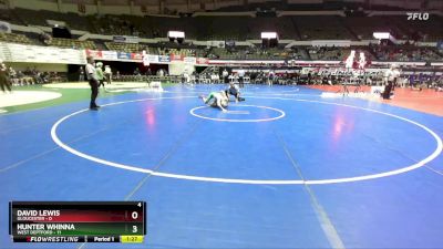 120 lbs Placement (16 Team) - David Lewis, Gloucester vs Hunter Whinna, West Deptford