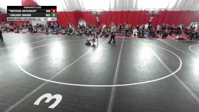 10U Boys - 77 lbs 3rd Place Match - Vincent Zeiher, Wisconsin vs Michael McCauley, Warrior Youth Wrestling