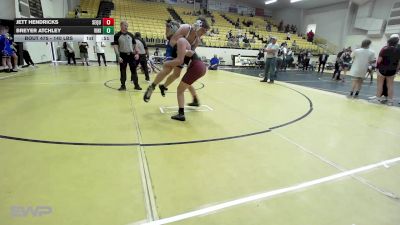 140 lbs Consolation - Jett Hendricks, Sequoyah Tahlequah JH vs Breyer Atchley, Vinita JH
