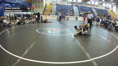 132 lbs Round 5 (8 Team) - Draven Thompson, VSUS Athletics RTC vs Sebastian Gonzalez, Eagle Empire