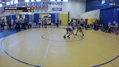 106 lbs Cons. Semi - Konstantino Marinis, Zephyrhills Christian vs Jace Boutilier, Harmony