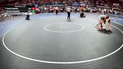 D 1 157 lbs Cons. Round 2 - Chace Meggs, East Ascension vs Ethan Sanders, Walker