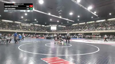 58 lbs Quarterfinal - Easton Vincente, Bear vs Leo DAulerio, Springfield