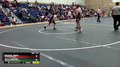 157 lbs Cons. Round 2 - Seth Dawkins, Evergreen State College vs Michael Shick, Southern Oregon