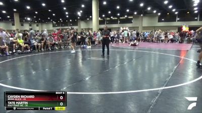 157 lbs Round 2 (6 Team) - Cayden Richard, BRAWL Black vs Tate Martin, Gulf Coast WC