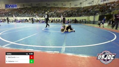 100 lbs Round Of 16 - Tyson McComb, Team Of Hard Knox vs Gunner Adams, D3 Wrestling Cluib