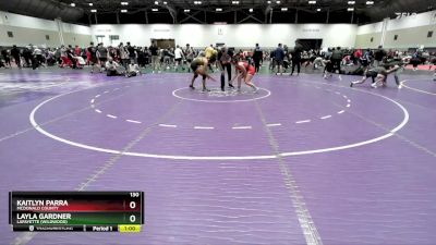 130 lbs Cons. Round 3 - Layla Gardner, Lafayette (Wildwood) vs Kaitlyn Parra, McDonald County