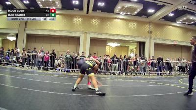 114 lbs Quarterfinal - Jacob Cosic, Peterson Grapplers vs Jase Branch, Atc
