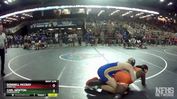 2A 220 lbs Quarterfinal - Donnell McCray, Jones H.s. vs Cael Newton, Charlotte Hs