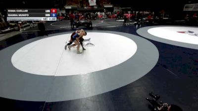 155 lbs Ivana Cuellar, LAWA - Los Angles Wrestling Association vs Gianna Munifo, SAWA - Sacramento Area Wrestling Association