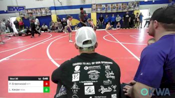 55 lbs Quarterfinal - Parks Greenwood, Mannford Pirate Youth Wrestling vs Lennox Kesler, Morris Wrestling Association
