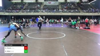 100 lbs Semifinal - Austin Hayes, Lanham vs Hunter Allen, Monroeville